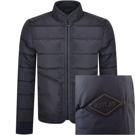 Replay Padded Jacket Black Mainline Menswear
